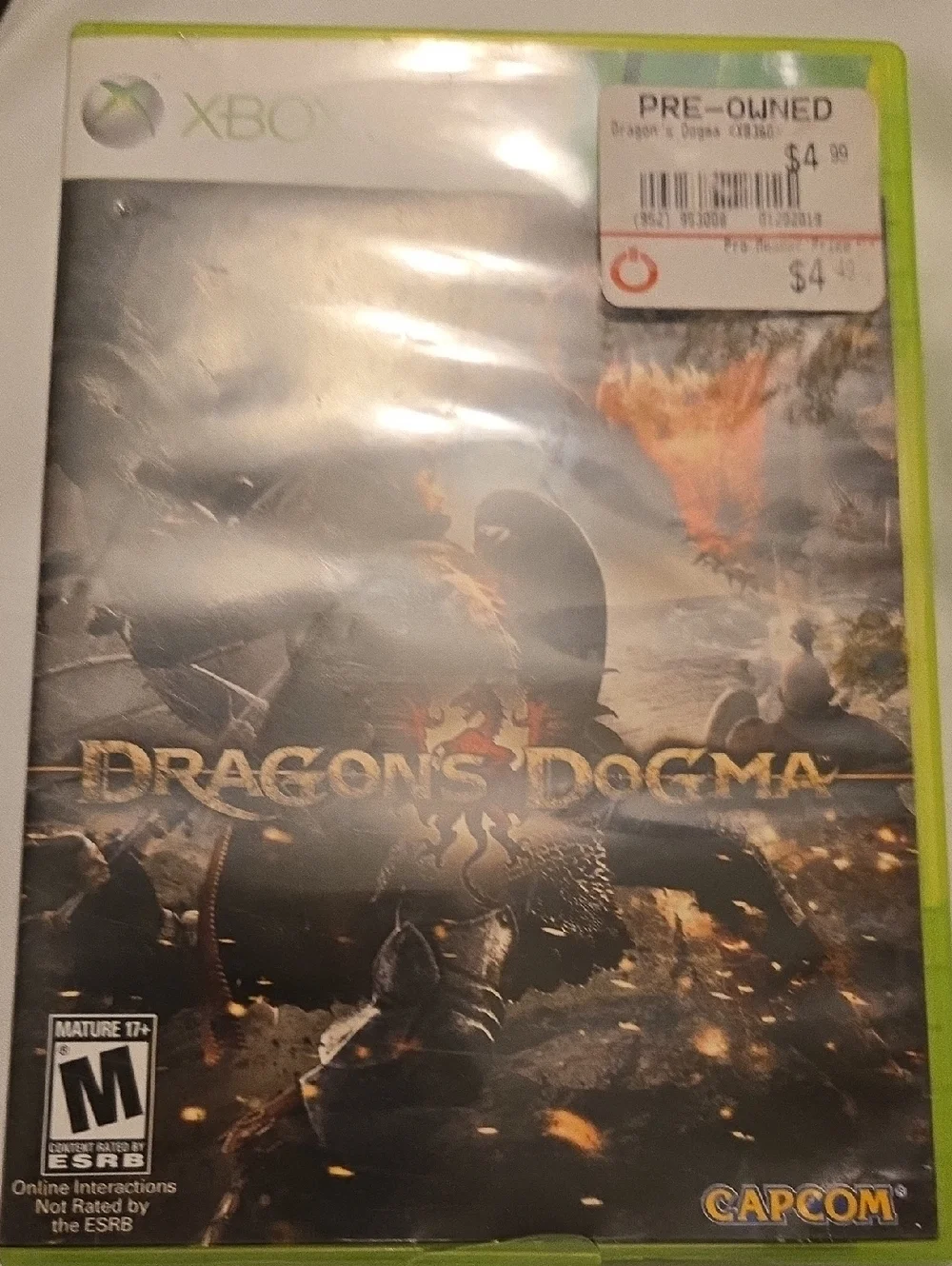 Capcom Dragon's Dogma Xbox Game - Black and Gold Cover
